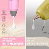 image:imageWORKPRO Pink Cordless Mini Hot Glue Gun Energy Saving Rechargeable Fast Heating Glue Gun Kit with 20 Pcs Mini Glue Sticks AutomaticSafetyPowerOff Glue Gun for Decoration Art  Pink Ribbon