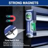 image:imageWORKPRO Small Level 412 Inch Mini Level Tool Magnetic Pocket Level with 2 Different Bubbles 90180 Aluminum Alloy Construction Cobalt Blue