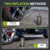 image:imageWORKPRO Tire Inflator Portable Air Compressor 12V Electric Air Pump 150PSI for Car Tires with Pressure Gauge 3X Faster Portable Tire Inflator for Car Motorcycle Bicycle Ball with Dual Power Supply