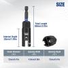image:imageWORKPRO Wing Nut Driver Set 3 PCS Power Wing Nut Driver Bit 9mm12mm15mm 14 Inch Hex Shank Nut Driver Wing Nut Socket for Wing Nut Eye Bolt Wire Twisting2PC Wing Nut Driver Sets