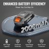 image:imageWORKPROX 20V 20Ah LiIon Battery Pack with TypeC Fast Charge amp LED Display Screen Lightweight Battery Doubles as Portable Power Bank Compatible with WORKPROX 20V Cordless Power Tools