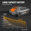 image:imageWORKPROX 20V 20Ah LiIon Battery Pack with TypeC Fast Charge amp LED Display Screen Lightweight Battery Doubles as Portable Power Bank Compatible with WORKPROX 20V Cordless Power Tools