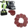 image:imageWORKPRO Brushless Random Orbital Sander Cordless amp 150piece Sanding Discs Set