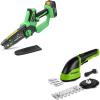 image:imageWORKPRO Cordless Grass Shear amp Shrubbery Trimmer WORKPROX 6inch Mini Chainsaw Cordless