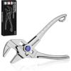 image:imageWORKPRO Mini Pliers Wrench 4Inch Smooth Jaw Pliers HighToughness Alloy Steel Adjustable Wrench Pliers with Smooth Parallel Jaws AntiRust Coating EDC Pliers for Tight Spaces amp Versatile UseSliver