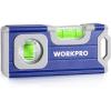 image:imageWORKPRO Small Level 412 Inch Mini Level Tool Magnetic Pocket Level with 2 Different Bubbles 90180 Aluminum Alloy Construction Cobalt Blue