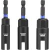 image:imageWORKPRO Wing Nut Driver Set 3 PCS Power Wing Nut Driver Bit 9mm12mm15mm 14 Inch Hex Shank Nut Driver Wing Nut Socket for Wing Nut Eye Bolt Wire Twisting3PC Wing Nut Driver Sets