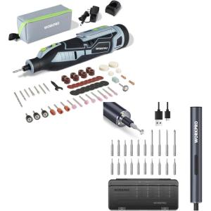 image:imageWORKPRO 12V Cordless Rotary Tool Kit amp WORKPRO Mini Electric Screwdriver