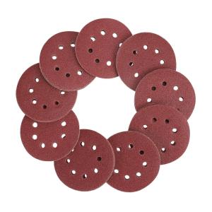 image:imageWORKPRO 80Piece Sanding Disc Set5Inch 8Hole Hook and Loop Sanding Discs 60 80 100 120 180 240 320 400 Grits Sandpaper for Random Orbital SanderNot for Oscillating Tools or Mouse Sander80 Count Pack of 1