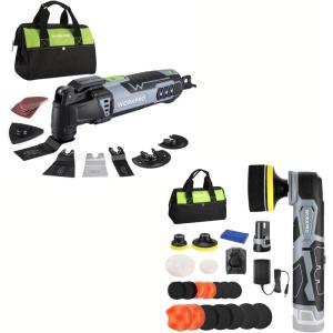 image:imageWORKPRO Oscillating MultiTool Kit and Cordless Mini Buffer Polisher