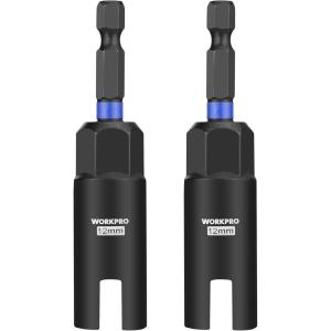 image:imageWORKPRO Wing Nut Driver Set 3 PCS Power Wing Nut Driver Bit 9mm12mm15mm 14 Inch Hex Shank Nut Driver Wing Nut Socket for Wing Nut Eye Bolt Wire Twisting2PC Wing Nut Driver Sets