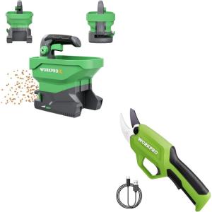image:imageWORKPROX Battery Powered Fertilizer Spreader and WORKPRO 72V Electric Pruning Shears