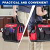 image:imageWORKPRO 16 Top Wide Mouth Tool Bag with Water Proof Rubber Base MultiCompartment 46 Pockets For Tool Organizer amp Storage W081122A