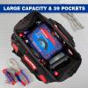 image:imageWORKPRO 16 Top Wide Mouth Tool Bag with Water Proof Rubber Base MultiCompartment 46 Pockets For Tool Organizer amp Storage W081122A