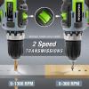 image:imageWORKPRO 20V Cordless Angle Grinder Kit 412 Inch Lightweight Angle Grinder Tool with 20V Cordless DrillDriver Kit 38 182 Torque Setting Variable Speed