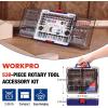 image:imageWORKPRO 698Piece Rotary Tool Accessories Kit Rotary Tool Bits for Easy Cutting Grinding Sanding Polishing Cleaning Drilling Carving and Engraving530Piece Rotary Tool Attachments