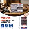 image:imageWORKPRO 698Piece Rotary Tool Accessories Kit Rotary Tool Bits for Easy Cutting Grinding Sanding Polishing Cleaning Drilling Carving and Engraving698Piece Rotary Tool Attachments