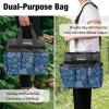 image:imageWORKPRO Garden Tool Bag Organizer Heavy Duty Gardening Tote Bag with 10 Pockets and Long Adjustable Shoulder Strap Standable Garden Home Tool Kits Organizer Floral Pink Tools are not includedFloral Blue