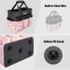 image:imageWORKPRO Garden Tool Bag Organizer Heavy Duty Gardening Tote Bag with 10 Pockets and Long Adjustable Shoulder Strap Standable Garden Home Tool Kits Organizer Floral Pink Tools are not includedFloral Pink
