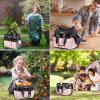 image:imageWORKPRO Garden Tool Bag Organizer Heavy Duty Gardening Tote Bag with 10 Pockets and Long Adjustable Shoulder Strap Standable Garden Home Tool Kits Organizer Floral Pink Tools are not includedFloral Pink