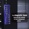 image:imageWORKPRO Magnetic Socket Organizer 14Inch Metric Socket Holder Tool Trays Holds 26 Pieces Standard Size and Deep Size SocketsSockets not Included14 DR  Metric