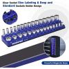 image:imageWORKPRO Magnetic Socket Organizer 14Inch Metric Socket Holder Tool Trays Holds 26 Pieces Standard Size and Deep Size SocketsSockets not Included38 DR  Metric