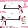 image:imageWORKPRO Pink Cordless Drill Driver Setamp4Piece Mini Bar Clamp Set