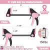 image:imageWORKPRO Pink Cordless Drill Driver Setamp4Piece Mini Bar Clamp Set