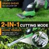 image:imageWORKPROX 20V Pink Cordless Grass Shear amp Shrubbery Trimmer  2in1 Handheld Electric Grass Trimmer Hedge ShearsGrass Cutter with Tool Bag Rechargeable LithiumIon Battery and TypeC Cable IncludedGreen