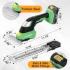 image:imageWORKPROX 20V Pink Cordless Grass Shear amp Shrubbery Trimmer  2in1 Handheld Electric Grass Trimmer Hedge ShearsGrass Cutter with Tool Bag Rechargeable LithiumIon Battery and TypeC Cable IncludedGreen