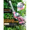 image:imageWORKPROX 20V Pink Cordless Grass Shear amp Shrubbery Trimmer  2in1 Handheld Electric Grass Trimmer Hedge ShearsGrass Cutter with Tool Bag Rechargeable LithiumIon Battery and TypeC Cable IncludedPink