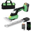 image:imageWORKPROX 20V Pink Cordless Grass Shear amp Shrubbery Trimmer  2in1 Handheld Electric Grass Trimmer Hedge ShearsGrass Cutter with Tool Bag Rechargeable LithiumIon Battery and TypeC Cable IncludedGreen