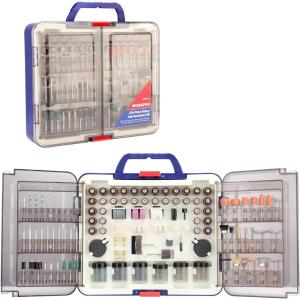 image:imageWORKPRO 698Piece Rotary Tool Accessories Kit Rotary Tool Bits for Easy Cutting Grinding Sanding Polishing Cleaning Drilling Carving and Engraving476Piece Rotary Tool Attachments