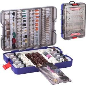 image:imageWORKPRO 698Piece Rotary Tool Accessories Kit Rotary Tool Bits for Easy Cutting Grinding Sanding Polishing Cleaning Drilling Carving and Engraving698Piece Rotary Tool Attachments