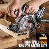 image:imageWORKPROX 20V Cordless Circular Saw 612 Brushless Circular Saw 5500 RPM amp Storage Bag Max Cutting Depth 2516901916 45 for Precise Wood amp PVC Cutting