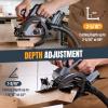image:imageWORKPROX 20V Cordless Circular Saw 612 Brushless Circular Saw 5500 RPM amp Storage Bag Max Cutting Depth 2516901916 45 for Precise Wood amp PVC Cutting