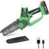 image:imageWORKPROX Mini Chainsaw Cordless 6 inch Handheld Electric Chain Saw with TypeC Fast Charging Battery 20V 20Ah Pruning Saw for Tree Branches Wood Cutting Garden Gifts for Men Women
