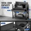 image:imageWORKPRO 50 Heavy Duty Steel Workbench with Pegboard amp Drawer 3180lbs Capacity Garage Workbench Sturdy Shelves Tool Storage Work Benches for Garage Workshop amp Woodworking50 inch