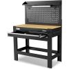 image:imageWORKPRO 50 Heavy Duty Steel Workbench with Pegboard amp Drawer 3180lbs Capacity Garage Workbench Sturdy Shelves Tool Storage Work Benches for Garage Workshop amp Woodworking48 inch