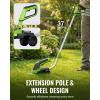 image:imageWORKPRO 36V Hedge Trimmer Cordless 3in1 Electric Hedge Trimmer amp Grass Cutter with 37 Wheeled Extension Pole 40Ah Removable Battery amp TypeC Cable Lightweight Bush Trimmer for Lawn amp GardenLong Handle Grass Shear