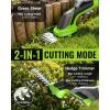image:imageWORKPRO 36V Hedge Trimmer Cordless 3in1 Electric Hedge Trimmer amp Grass Cutter with 37 Wheeled Extension Pole 40Ah Removable Battery amp TypeC Cable Lightweight Bush Trimmer for Lawn amp GardenHandheld Grass Shear