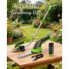 image:imageWORKPRO 36V Hedge Trimmer Cordless 3in1 Electric Hedge Trimmer amp Grass Cutter with 37 Wheeled Extension Pole 40Ah Removable Battery amp TypeC Cable Lightweight Bush Trimmer for Lawn amp GardenLong Handle Grass Shear