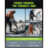 image:imageWORKPRO 60J Demolition Jack Hammer  15A Heavy Duty Electric Concrete Breaker 1900 BPM Industrial Jackhammer with 2 HEX30 Chisels UL Plug Wheeled Carry Case for Construction amp Renovation