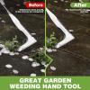 image:imageWORKPRO Crack Weeder 12 Stainless Steel Crevice Weeding Tool with Ash Wooden Handle LShaped SideWalk Weed Puller Spatula for Garden Lawn Yard Patio Terrace Paving Moss Garden Tool