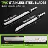 image:imageWORKPRO Electric Knife for Meat Slicing Cordless Electric Carving Knife for Turkey Fish amp Bread Two Stainless Steel Blades Ergonomic Handle Storage Case amp Serving Fork Included WhiteWhite