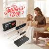 image:imageWORKPRO Electric Knife for Meat Slicing Cordless Electric Carving Knife for Turkey Fish amp Bread Two Stainless Steel Blades Ergonomic Handle Storage Case amp Serving Fork Included WhiteBlack