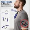 image:imageWORKPRO Rechargeable Neck Light for HandsFree Lighting 3 Brightness Levels 300 Lumens Neck Light Bendable Silicone Arm Great for Mechanics Reading Camping DIY Projects Crafting Pink RibbonBlue