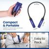 image:imageWORKPRO Rechargeable Neck Light for HandsFree Lighting 3 Brightness Levels 300 Lumens Neck Light Bendable Silicone Arm Great for Mechanics Reading Camping DIY Projects Crafting Pink RibbonBlue
