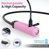 image:imageWORKPRO Rechargeable Neck Light for HandsFree Lighting 3 Brightness Levels 300 Lumens Neck Light Bendable Silicone Arm Great for Mechanics Reading Camping DIY Projects Crafting Pink RibbonPink