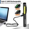 image:imageWORKPRO Rechargeable Pen Light 450 Lumen LED Flashlight with 365 nm UV Black Light Multifunctional Penlight for Mechanic Emergency OutdoorBlack
